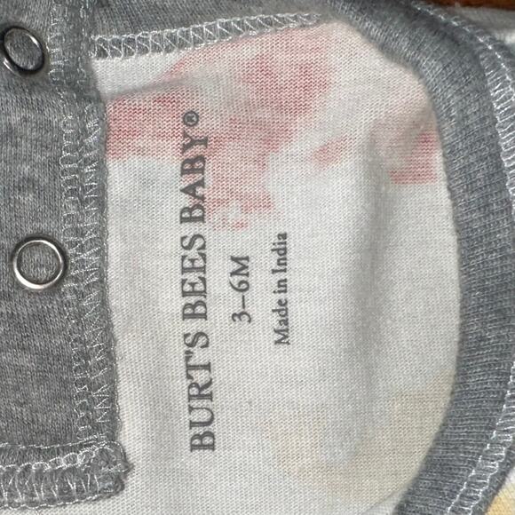 Burt’s Bees Baby Boy Dinosaur Organic Cotton Bodysuit Jumpsuit Size 3-6M - Picture 2 of 11